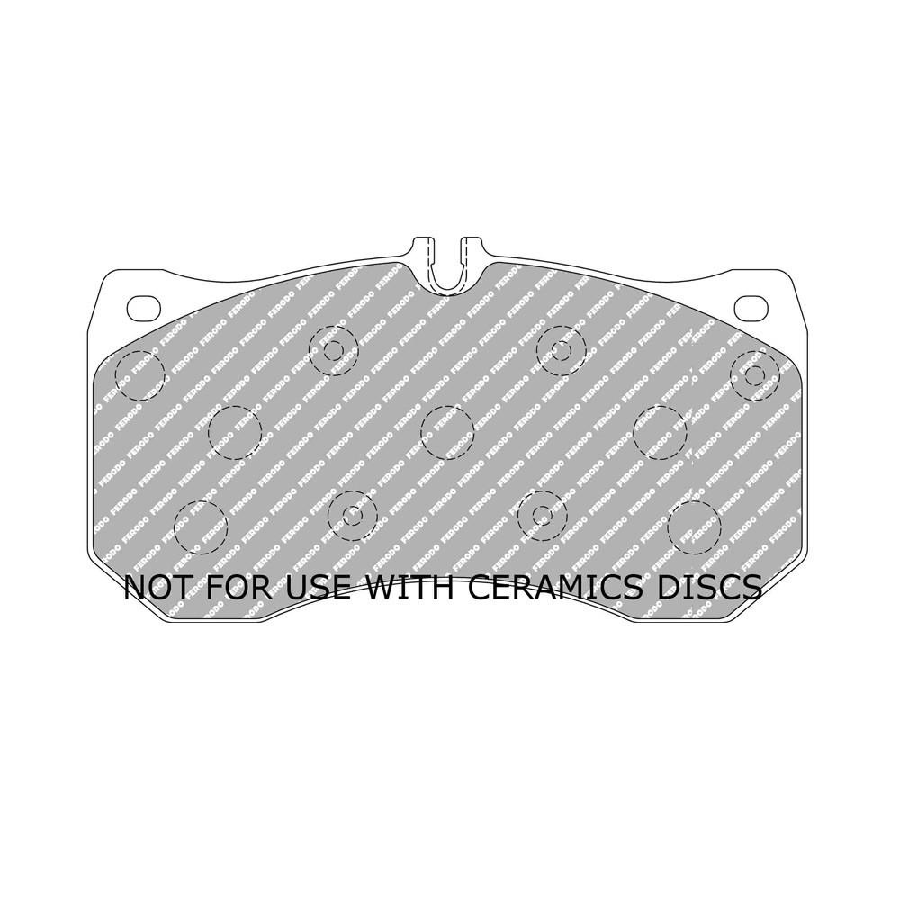 Ferodo DS 2500 brake pads front for AUDI A6 2.0 TDI 01.12 -  caliper BREMBO - F-CP4466H - FCP4466H - 3661768834749