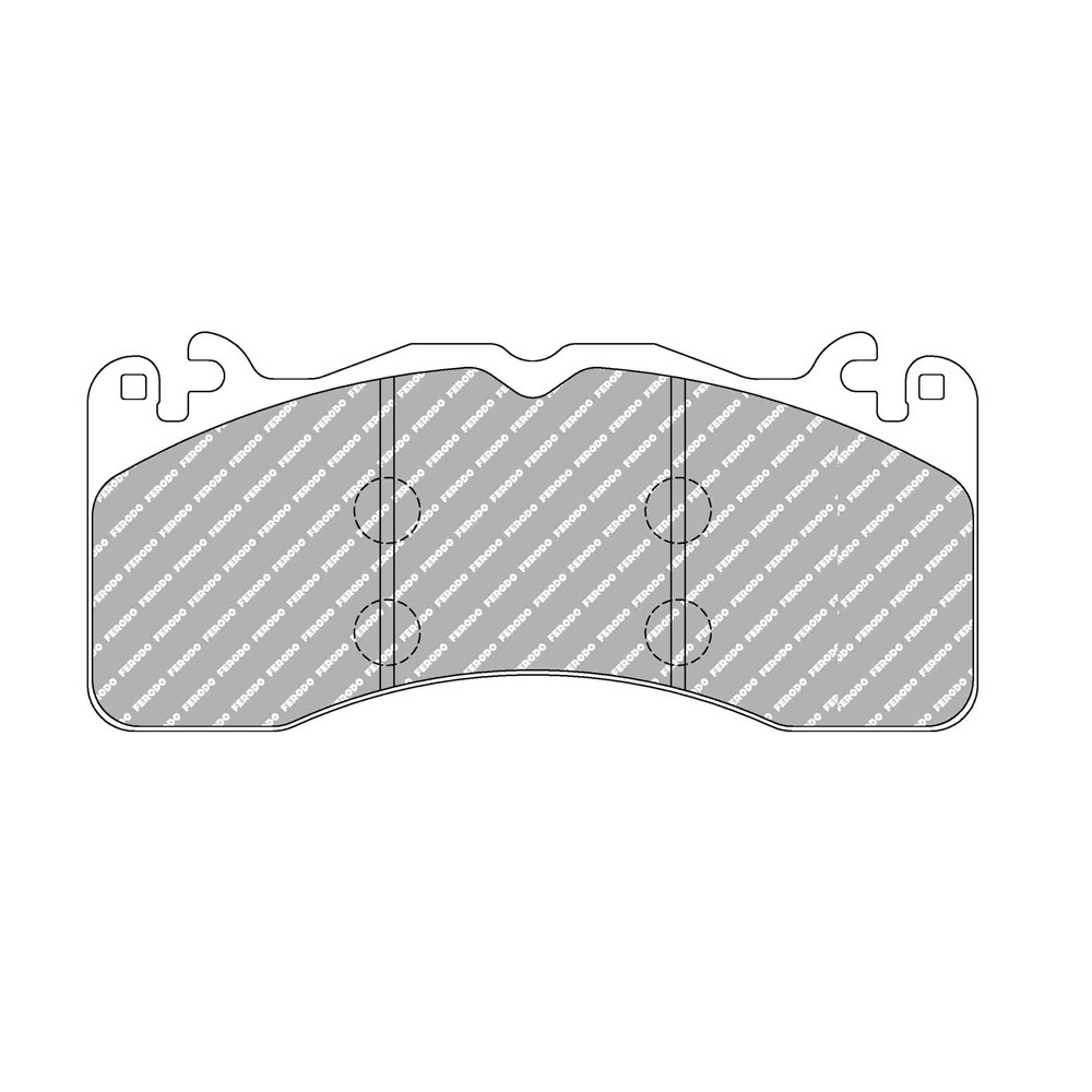 Ferodo DS 2500 brake pads front for AUDI RS6 RS6 performance quattro 11.15 -  caliper BREMBO - F-CP4711H - FCP4711H - 3661768788738
