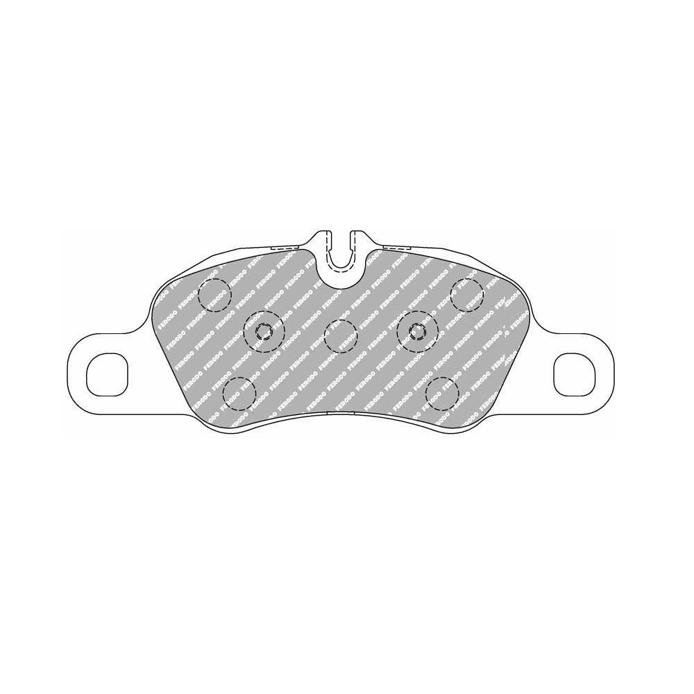 Ferodo DS 2500 brake pads front for PORSCHE Boxster 2.0 04.16 -  caliper BREMBO - F-CP4805H - FCP4805H - 3661768788783