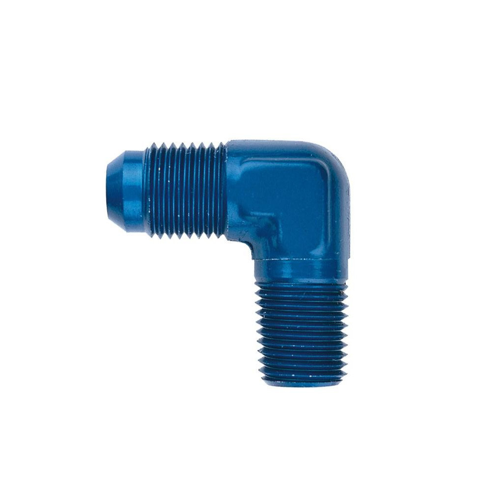 Goodridge 3/4x16 JIC - 1/4x18 NPT convex 90° adaptor - G-AN822-07D - AN822-07D - 3661768389683