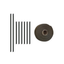 Mishimoto thermische uitlaatstrip met roestvrijstalen kragen 980°C 10m x 5cm - MM-TW-235 - MMTW-235 - 3661768588673