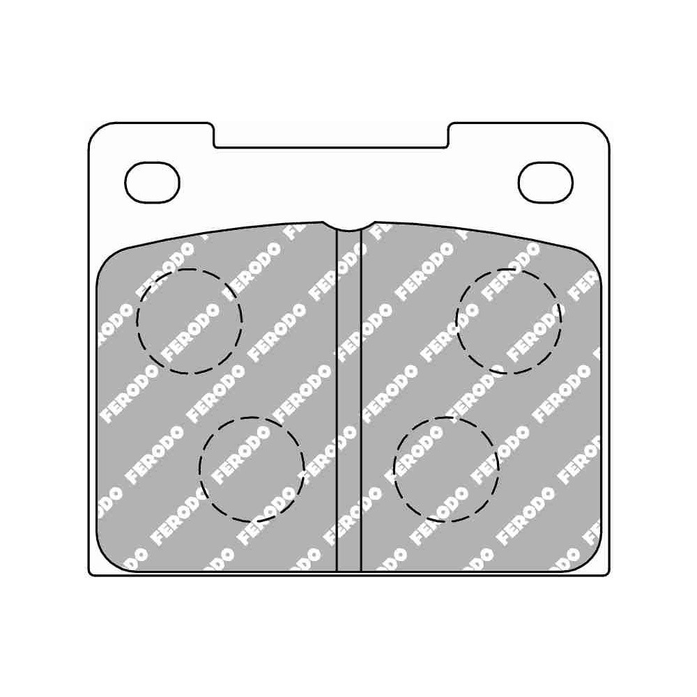 Pastiglie freno anteriori Ferodo DSUNO per CATERHAM Super Seven Cabrio 1.4 i 01.97 - pinza LUCAS/TRW - F-CP809Z - FCP809Z - 3661768789179
