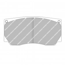 Pastiglie freno anteriori Ferodo DSUNO per MITSUBISHI Lancer EVO IX-X Gr.N Asphalt 01.06 - pinza BREMBO