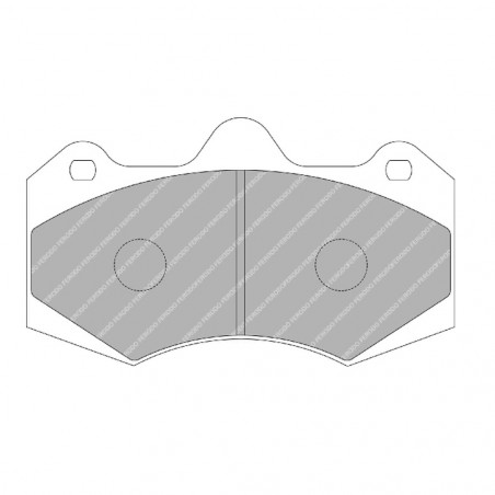 Pastiglie freno anteriori Ferodo DS3.12 per ASTON MARTIN Vanquish 5.9 (pinza AP) 01.01 - 12.04 pinza AP RACING