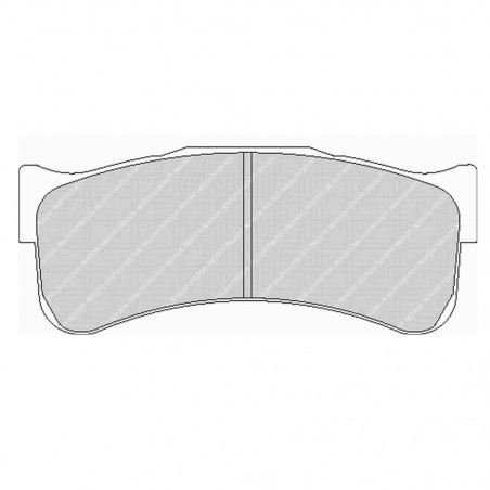 Plaquettes de frein Ferodo DS3.12 avant pour PORSCHE 911 3.8 GT3 RSR 01.07 -  étrier BREMBO