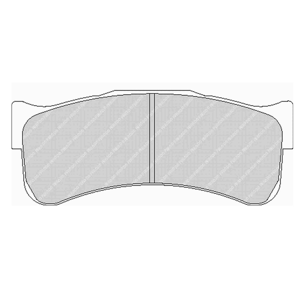 Ferodo DS3.12 brake pads front for PORSCHE 911 3.8 GT3 RSR 01.07 -  caliper BREMBO - F-RP3031GB - FRP3031GB - 3661768791585