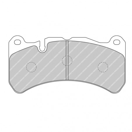 Plaquettes de frein Ferodo DS3000 Avant Subaru Impreza STI Brembo 6Pistons