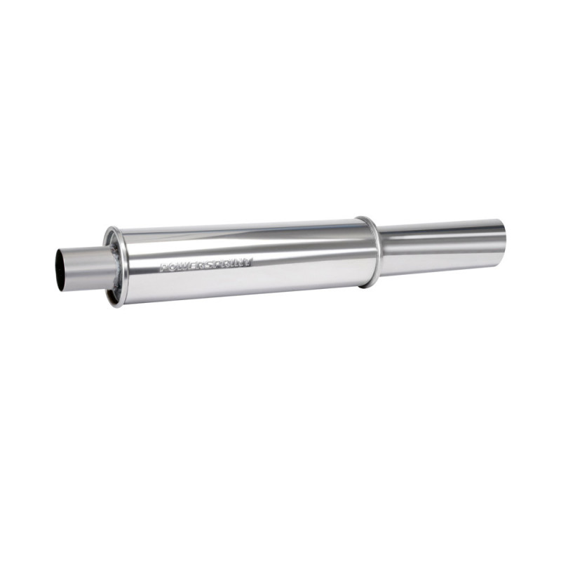 Powersprint einddemper uitlaat diameter 89mm STAINLESS STAAL - PS-905513 - 905513