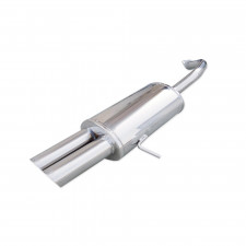 Inoxcar Stainless Rear Exhaust Alfa 166 2.0 TS 2x80mm Racing
