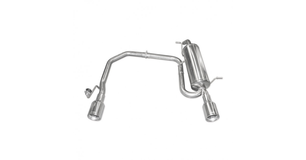 Milltek SSXAU638 Catback senza silenziatore intermedio Silenziatore posteriore a volume ridotto Ugello Twin Jet 80