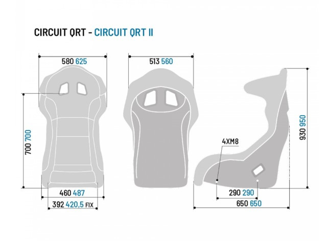 Sparco Circuit II QRT FIA kuipstoel - 008011RNR - 008011RNR - 8033280274856