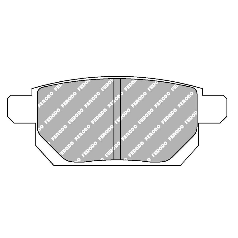 Ferodo DS2500 remblokken achter voor SUZUKI SWIFT IV 1.2 10.10 - AKEBONO remklauw - F-CP4430H - FCP4430H - 3661768434154