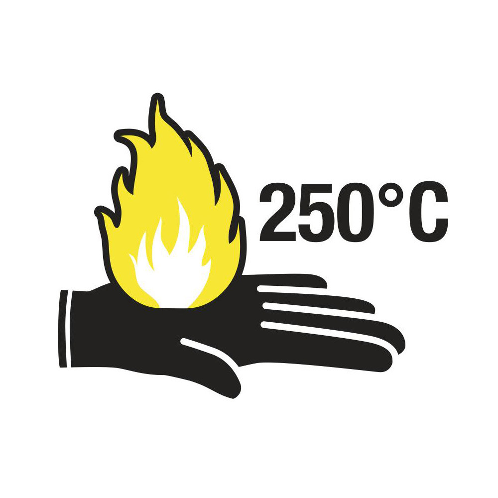 250°C Kevlar heat protective gloves - AS-GANTSKEV - KPG10 - 3295249035433