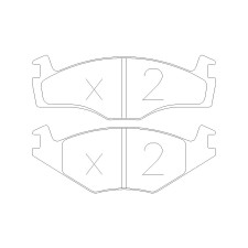 GT2i Club Avant remblokken voor VOLKSWAGEN Golf II 1.8i GT, 1.8i GTI 1983-91 - KH remklauwen - GT-PC0470 - 3661768552544