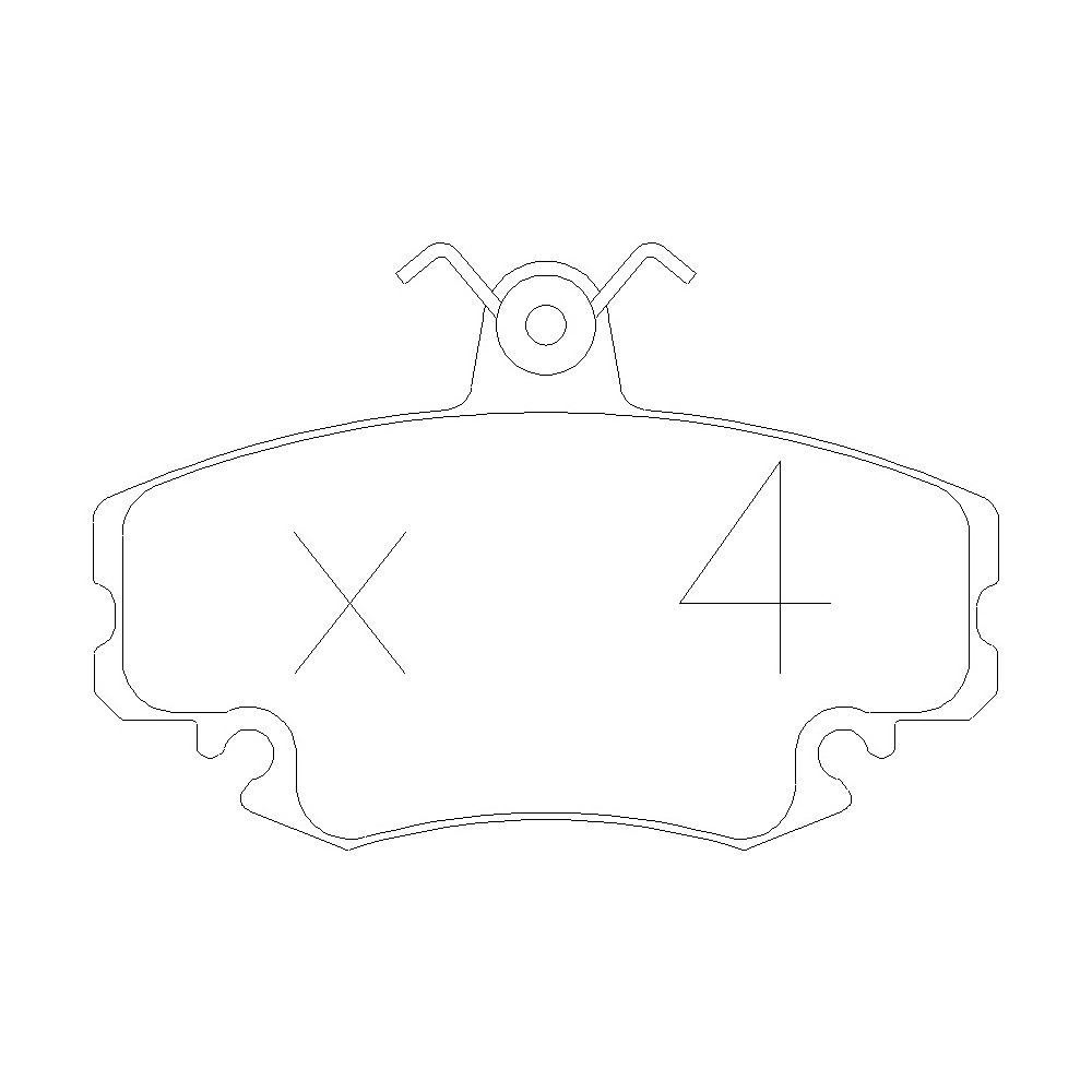 Plăcuțe de frână GT2i Club față pentru RENAULT Thalia II (LU1/2_)/ Symbol 2.3 RS AWD 350cv 01.09.2008- - GT-PC1220W - 3661768552582