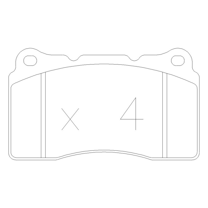 GT2i Club Front brake pads for RENAULT Megane IV 1.8 16V T RS 2017-22 - Brake calipers Brembo - GT-PC2971 - 3661768552711