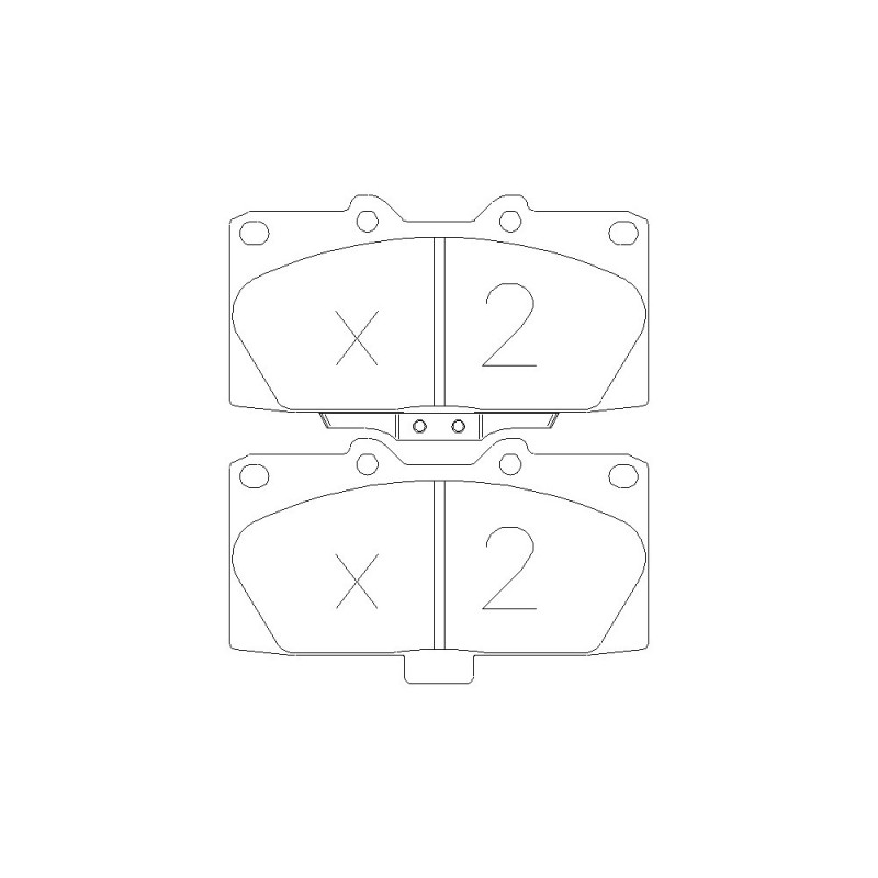 GT2i Club Front brake pads for SUBARU Impreza (GE-GH-GR-GV-G3) 2.0i 16V Turbo 4wd WRX 2008-14 - Brake calipers Sumitomo - GT-PC4280 - 3661768552759