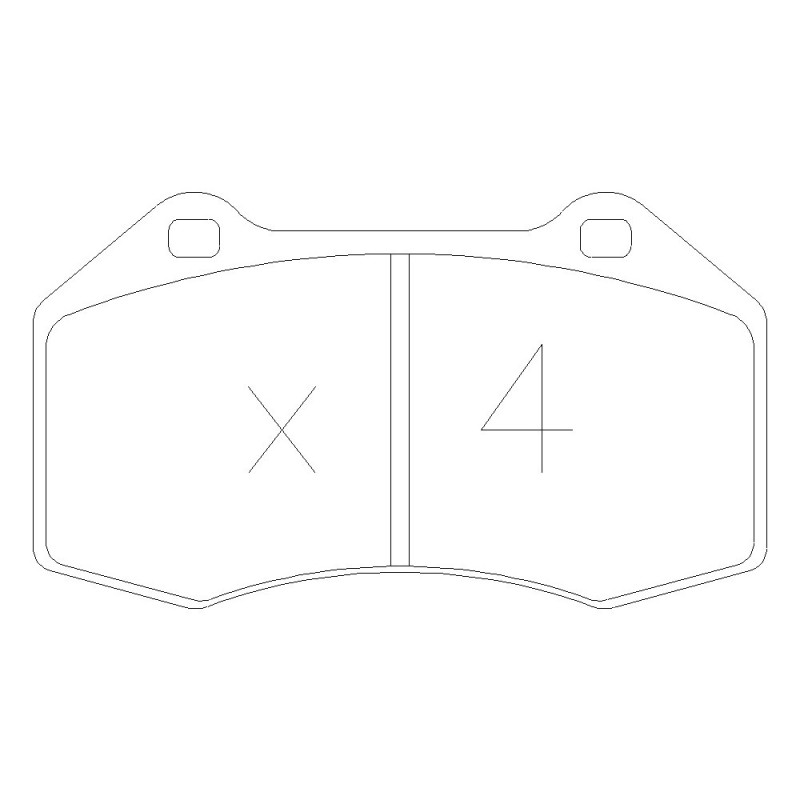 Plaquettes de frein GT2i Club Avant pour RENAULT Clio III 2.0i 16V RS 200 hp 2005-12 - Etriers de frein Brembo - GT-PC6670 - 3661768552780