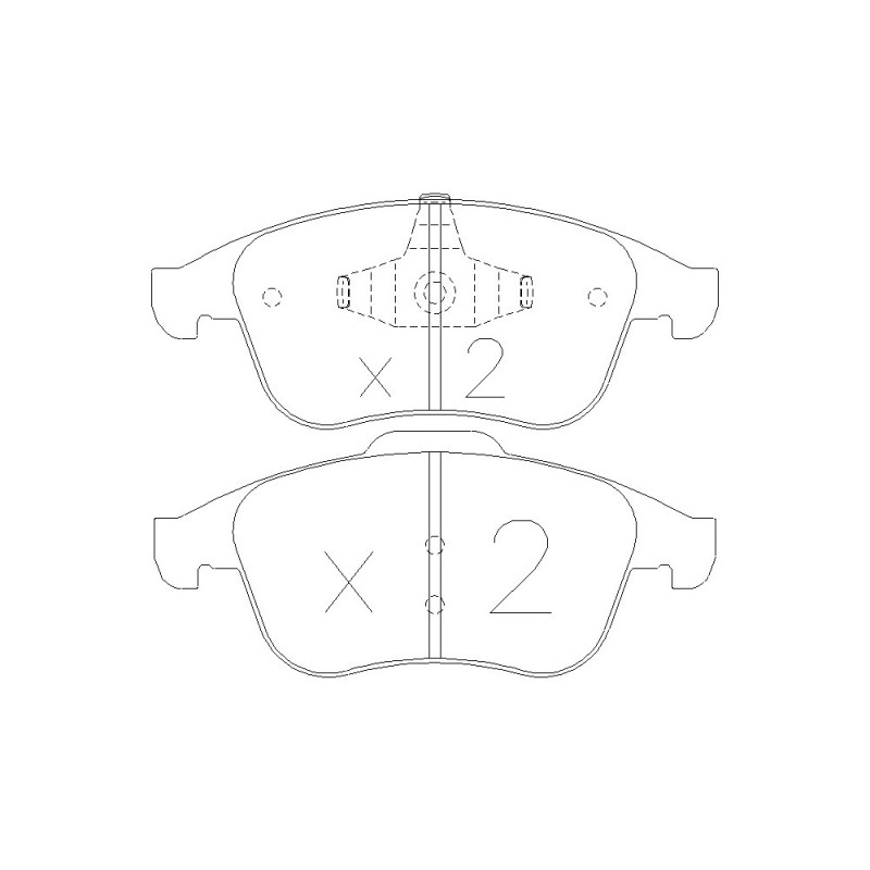 GT2i Club Avant remblokken voor RENAULT Mégane III 2.0i 16V TCe 180 pk, 2.0 dCi 2008-16 - Ate remklauwen - GT-PC8192 - 3661768552803