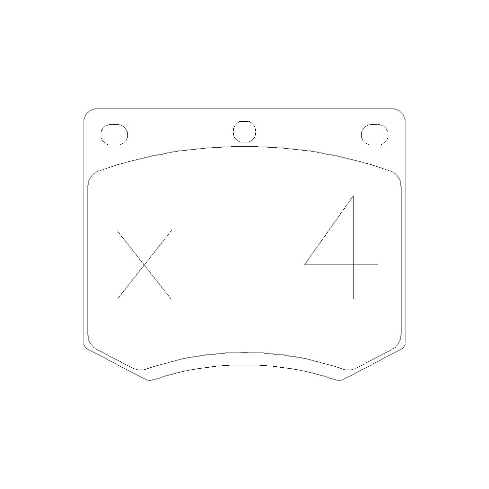 GT2i Race Rear brake pads for FORD Escort 1.1, 1.3, 1.6 RS, 2.0 RS 1973-80 - Brake calipers Girling - GT-PR0250T - 3661768552964