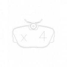 GT2i Race Front brake pads for BMW Serie 3 (E30) 320iS Gr N - Brake calipers Girling