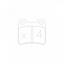 GT2i Race Rear brake pads for OPEL Kadett ( E ) 2.0i, 2.0i 16V Gr N - Brake calipers Ate