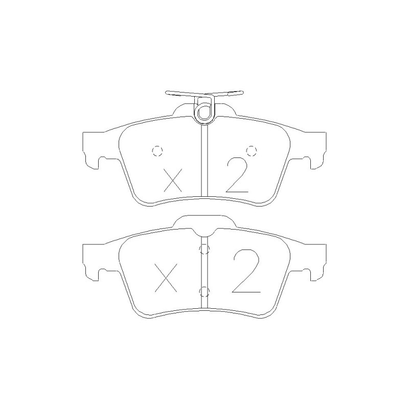Plăcuțe de frână GT2i Race spate pentru FORD Fiesta 1.6i 16V R2 Asphalt – Etriere de frână Ate - GT-PR3461T - 3661768553411