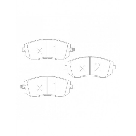 GT2i Race Avant remblokken voor SUBARU Brz 2.0i 16V 2012-20 - Tokico remklauwen