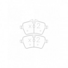 Plaquettes de frein GT2i Race Avant pour MINI Mini (R56-R57-R58-R59) 1.6i 16V Turbo S 2007-15 - Etriers de frein Trw 
