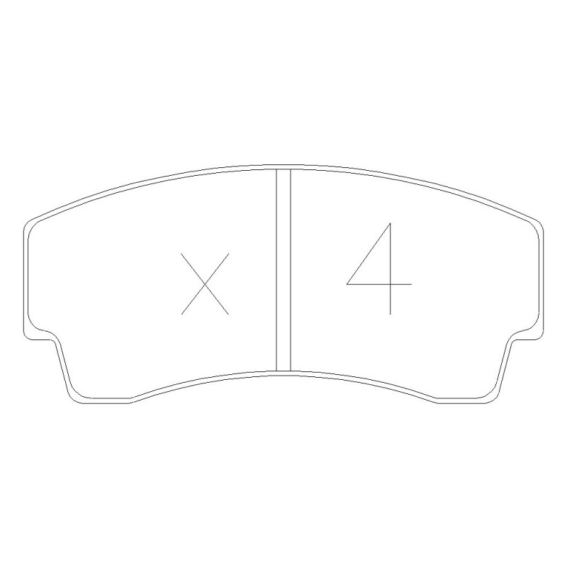 Plaquettes de frein GT2i Race Avant pour PEUGEOT 106 1.6i, 1.6i 16V Gr A - Etriers de frein AP Racing - GT-PR4010T - 3661768553435