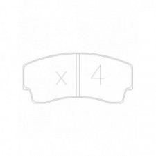 Plaquettes de frein GT2i Race Avant pour PEUGEOT 106 1.6i, 1.6i 16V Gr A - Etriers de frein AP Racing