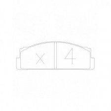 Pastiglie freno anteriori GT2i Club per FIAT X1/9 1.3, 1.5 1972-90 - Pinze freno Bendix