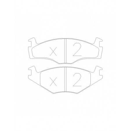 Plaquettes de frein GT2i Race Avant pour VOLKSWAGEN Golf II 1.8i GT, 1.8i GTI 1983-91 - Etriers de frein KH