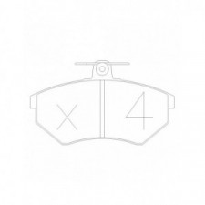 GT2i Race Rear brake pads for VOLKSWAGEN Golf III 2.0i GTi, 2.0i 16V, 2.8i VR6 1991-97 - Brake calipers Girling