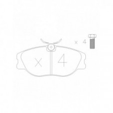 GT2i Race Front brake pads for RENAULT Clio II 2.0i 16V RS Cup - Brake calipers Girling