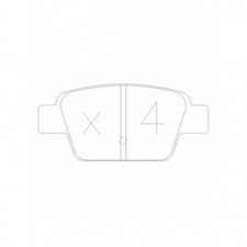 Plaquettes de frein GT2i Race Arrière pour FIAT Stilo 1.8i 16V Gr N - Etriers de frein Bosch