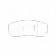 GT2i Race Avant remblokken voor RENAULT Clio II 1.6i 16V S1600 - AP Racing remklauwen