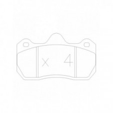Plaquettes de frein GT2i Race Avant pour PEUGEOT 206 2.0i 16V RC Gr A Tarmac - Etriers de frein AP Racing