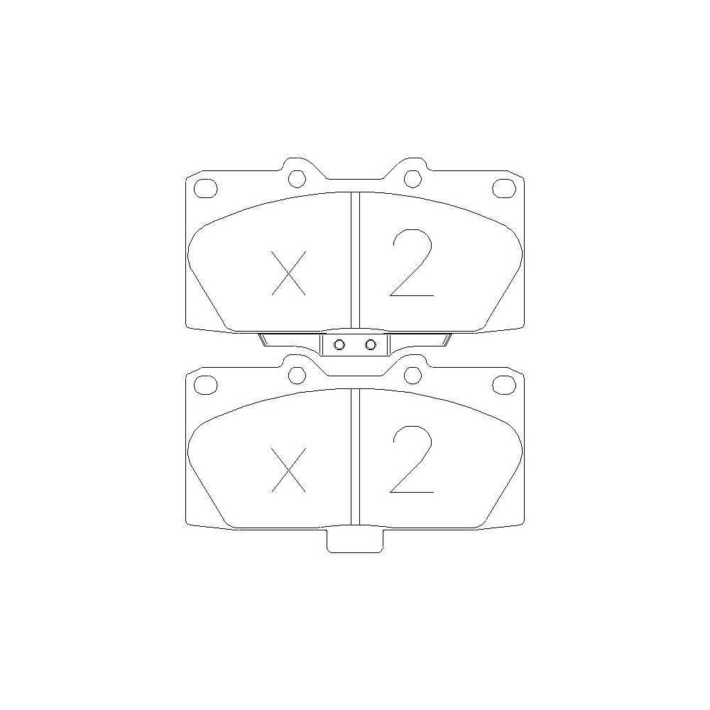Plaquettes de frein GT2i Race Avant pour SUBARU Impreza 2.0i 16V Turbo 4wd Gr N - Etriers de frein Sumitomo - GT-PR4280T - 3661768553466