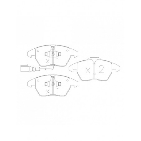 Plaquettes de frein GT2i Race Avant pour AUDI A3 - A3 Quattro (8P) 1.4i TFSi, 1.8i TFSi, 2.0i FSi, 2.0i TFSi, 2.0 TDi 2004-12 - 
