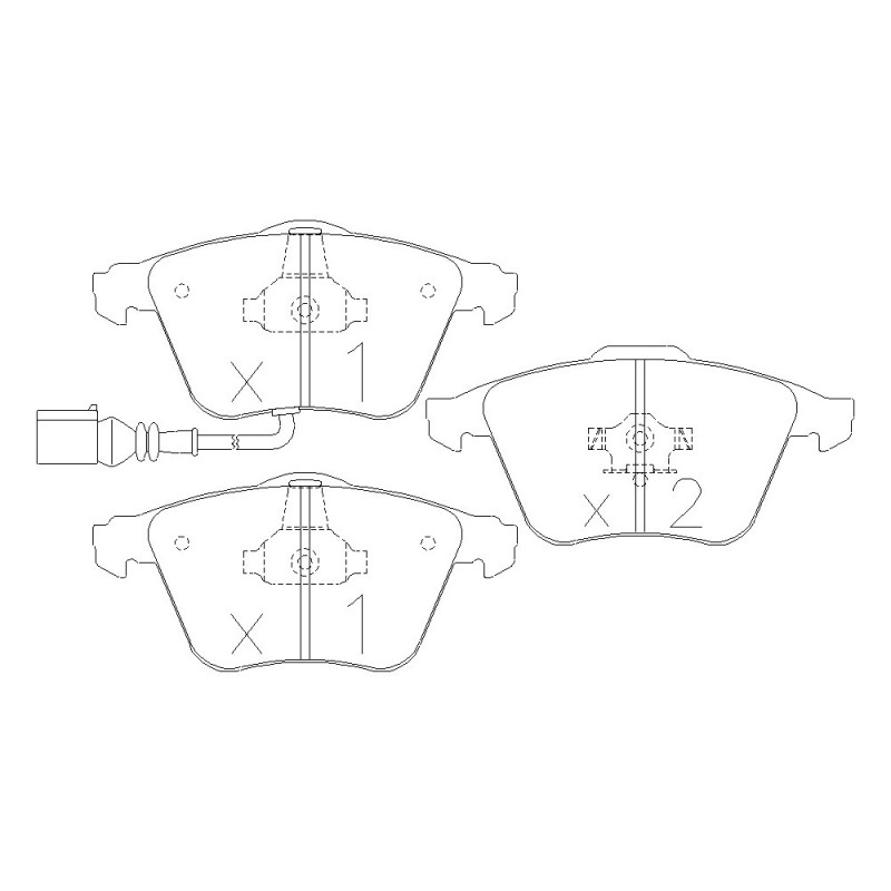 Plaquettes de frein GT2i Race Avant pour VOLKSWAGEN Golf III 3.2i V6 R32 Circuit - Etriers de frein Ate - GT-PR5652T - 3661768553503