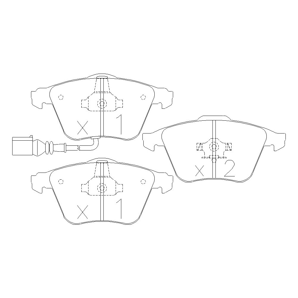 Plaquettes de frein GT2i Race Avant pour VOLKSWAGEN Golf III 3.2i V6 R32 Circuit - Etriers de frein Ate - GT-PR5652T - 3661768553503