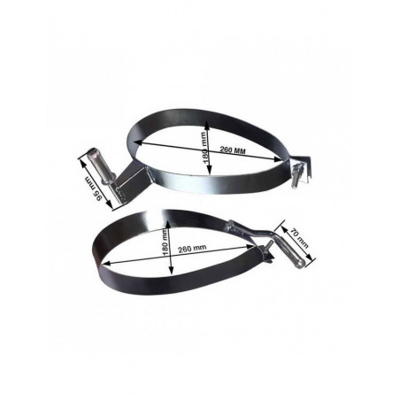 Kit 2 sangles échappement Peugeot 206