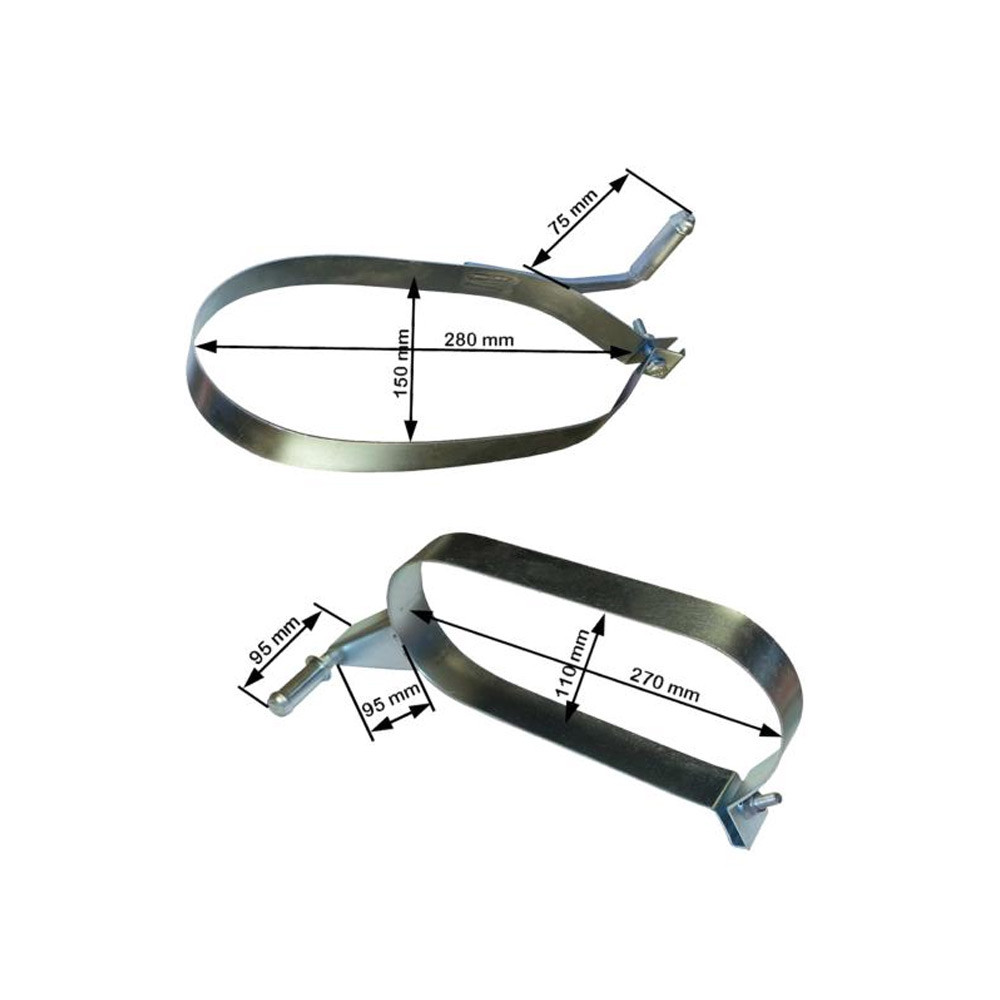 Kit 2 sangles échappement Peugeot 206(PL4043 + PL4048) - LI-PL4044 - PL4044 - 3760020000608