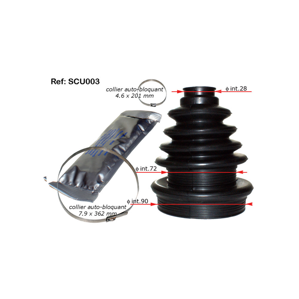 Kit soufflet de cardan universel pour utilitaire/4X4 - LI-PL7103 - PL7103 - 3760020003333
