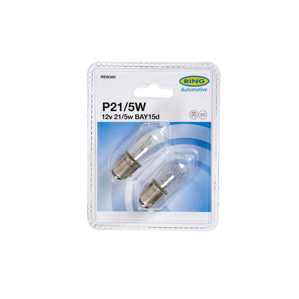 2 ampoules 12V 21/5W BAY15D OSP (blister) RING - LI-REW380 - RW380 - 5055175200644