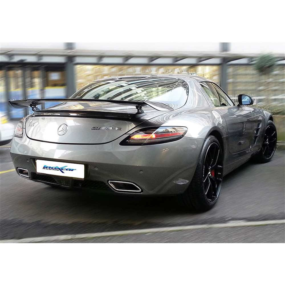 MERCEDES SLS C197 SLS AMG 6.3 V8 571pk Roestvaststalen uitlaatdemper met demper na 2010 - IC-MESLS01 - MESLS.01 - 3661768236925