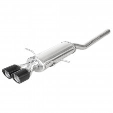 Echappement Inoxcar Silencieux Arrière Central 2X80 X-RACE BLACK EDITION MINI COOPER 1.6 S 184cv 2011 diam 55 Type R56