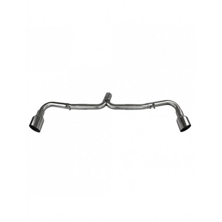 Terminal inox libre 100mm X-RACE D+G ALFA ROMEO 4C 1750 TBI 241cv Coupé