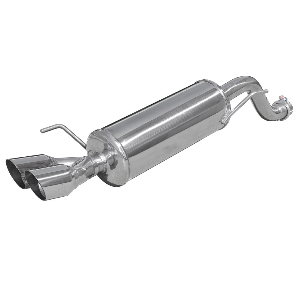 Roestvrijstalen ronde aansluiting 2x80mm Racing ALFA ROMEO MITO 1.4i 78pk 2013- D42 - IC-ALMI06RA - ALMI.06.RA - 3661768558270